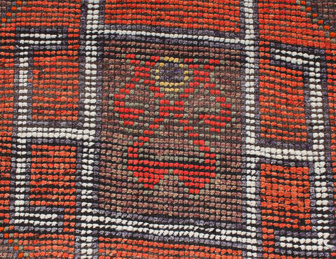 Kilim Red Runner Hand Knotted 30 X 102 Area Rug 254-147505 Image 5