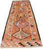 Kilim Orange Runner Hand Knotted 210 X 98 Area Rug 254-147506 Thumb 7