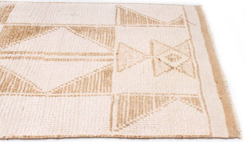 Kilim White Runner Hand Knotted 28 X 97 Area Rug 254-147507 Image 2