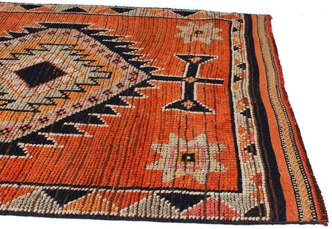 Kilim Red Runner Hand Knotted 33 X 1010 Area Rug 254-147509 Image 2