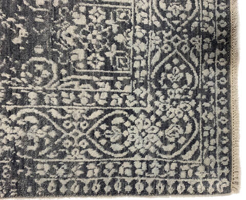 Modern-Contemporary Grey Hand Knotted 50 X 86 Area Rug 254-147516 Image 4