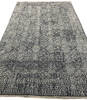 Modern-Contemporary Grey Hand Knotted 50 X 86  Area Rug 254-147516 Thumb 6
