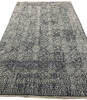 Modern-Contemporary Grey Hand Knotted 50 X 86 Area Rug 254-147516 Thumb 6
