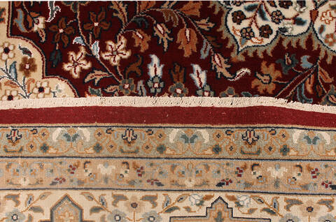 Nain Red Hand Knotted 78 X 101 Area Rug 254-147517 Image 2