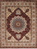 Nain Red Hand Knotted 78 X 101  Area Rug 254-147517 Thumb 0