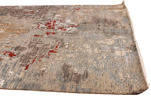 Modern-Contemporary Grey Hand Knotted 61 X 91 Area Rug 254-147520 Image 4