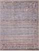 Modern-Contemporary Purple Hand Knotted 710 X 101  Area Rug 254-147523 Thumb 0