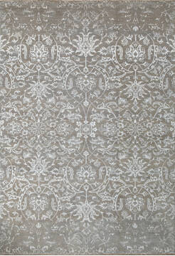 Pakistani Chobi Grey Rectangle 6x9 ft Wool Carpet 147524