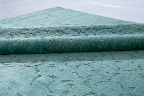 Chobi Green Hand Knotted 411 X 69 Area Rug 700-147526 Image 6