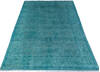 Chobi Green Hand Knotted 411 X 69  Area Rug 700-147526 Thumb 1