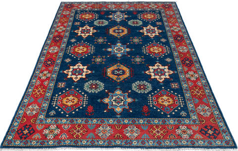 Kazak Blue Hand Knotted 50 X 68 Area Rug 700-147528 Image 1