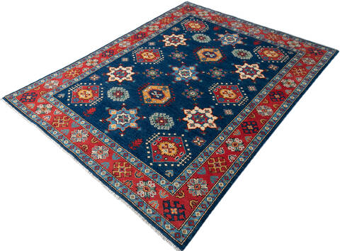 Kazak Blue Hand Knotted 50 X 68 Area Rug 700-147528 Image 2