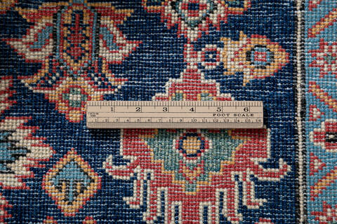 Kazak Blue Hand Knotted 310 X 58 Area Rug 700-147529 Image 6