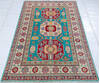 Kazak Green Hand Knotted 311 X 60  Area Rug 700-147531 Thumb 1