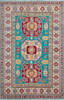 Kazak Green Hand Knotted 311 X 60 Area Rug 700-147531 Thumb 0