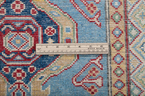 Kazak Blue Runner Hand Knotted 26 X 911 Area Rug 700-147533 Image 6
