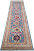 Kazak Blue Runner Hand Knotted 26 X 911  Area Rug 700-147533 Thumb 1