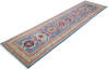 Kazak Blue Runner Hand Knotted 26 X 911  Area Rug 700-147533 Thumb 2