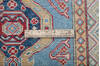 Kazak Blue Runner Hand Knotted 26 X 911  Area Rug 700-147533 Thumb 6