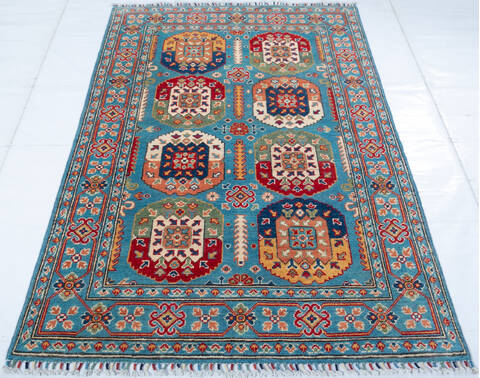 Kazak Blue Hand Knotted 310 X 60 Area Rug 700-147534 Image 1