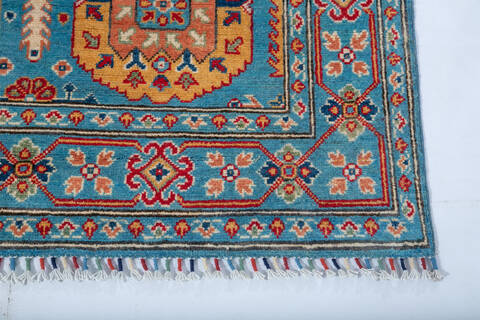 Kazak Blue Hand Knotted 310 X 60 Area Rug 700-147534 Image 3