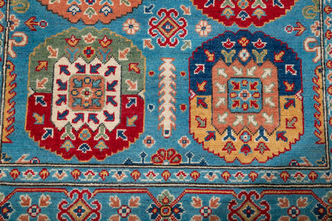 Kazak Blue Hand Knotted 310 X 60 Area Rug 700-147534 Image 4