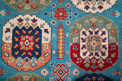 Kazak Blue Hand Knotted 310 X 60 Area Rug 700-147534 Image 5
