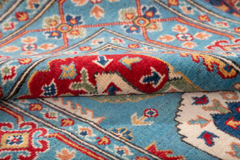 Kazak Blue Hand Knotted 310 X 60 Area Rug 700-147534 Image 6