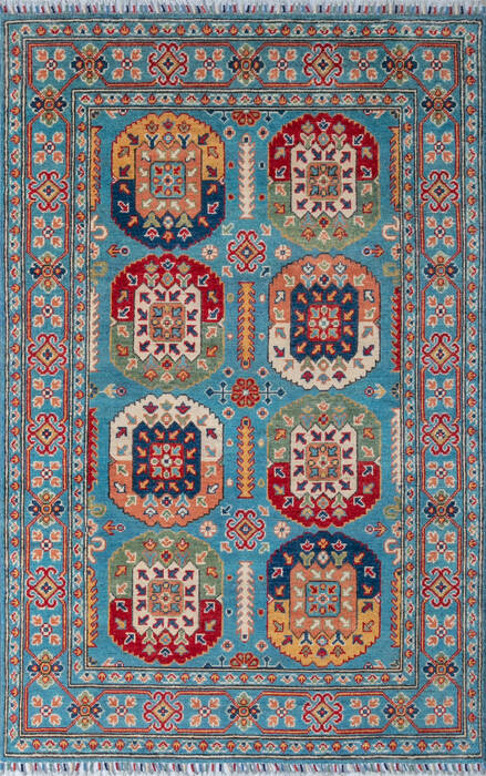 Kazak Blue Hand Knotted 310 X 60 Area Rug 700-147534 Image 0