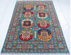 Kazak Blue Hand Knotted 310 X 60 Area Rug 700-147534 Thumb 1