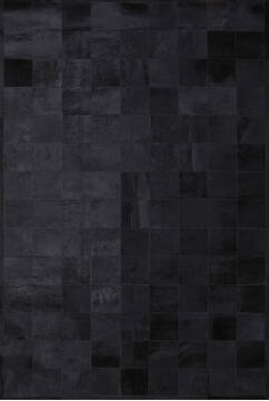 Indian Kilim Black Rectangle 6x9 ft Hair On Hide Carpet 147540