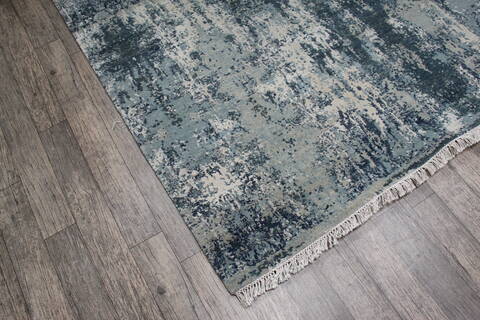 Jaipur Blue Square Hand Knotted 60 X 61 Area Rug 905-147544 Image 5