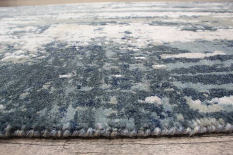Jaipur Blue Runner Hand Knotted 26 X 103 Area Rug 905-147546 Image 3