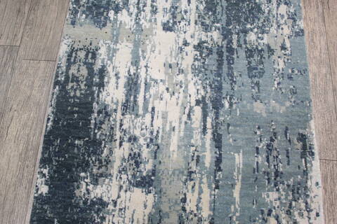 Jaipur Blue Runner Hand Knotted 26 X 120 Area Rug 905-147547 Image 2