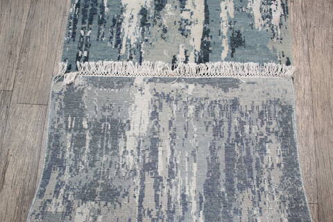 Jaipur Blue Runner Hand Knotted 26 X 120 Area Rug 905-147547 Image 4