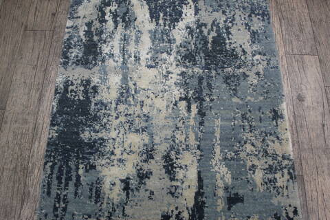 Jaipur Blue Runner Hand Knotted 27 X 60 Area Rug 905-147548 Image 5