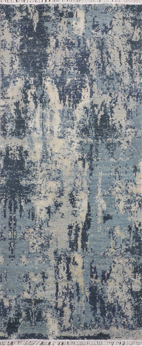 Jaipur Blue Runner Hand Knotted 27 X 60 Area Rug 905-147548 Image 0