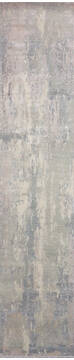 Jaipur Grey Runner Hand Knotted 2'6" X 12'0"  Area Rug 905-147550