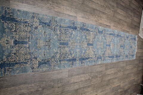 Jaipur Blue Runner Hand Knotted 26 X 120 Area Rug 905-147551 Image 5