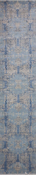 Jaipur Blue Runner Hand Knotted 26 X 120 Area Rug 905-147551 Image 0