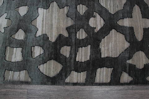 Jaipur Grey Runner Hand Knotted 26 X 100 Area Rug 905-147555 Image 3