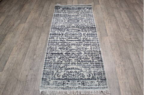 Jaipur Grey Runner Hand Knotted 60 X 26 Area Rug 905-147556 Image 1