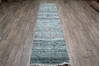 Jaipur Blue Runner Hand Knotted 26 X 100  Area Rug 905-147557 Thumb 1