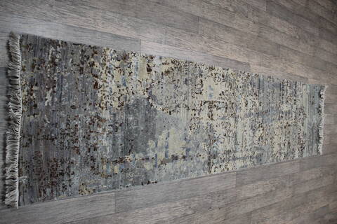Jaipur White Runner Hand Knotted 27 X 910 Area Rug 905-147560 Image 6
