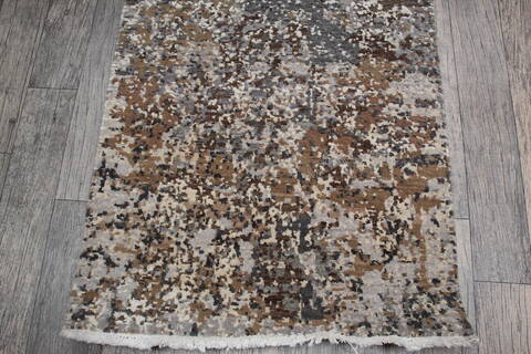 Jaipur Beige Runner Hand Knotted 26 X 80 Area Rug 905-147561 Image 2