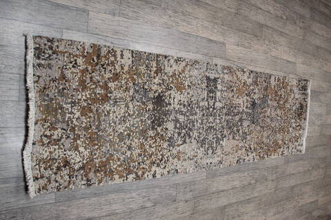 Jaipur Beige Runner Hand Knotted 26 X 80 Area Rug 905-147561 Image 5