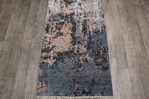 Jaipur Blue Runner Hand Knotted 27 X 911 Area Rug 905-147562 Image 2