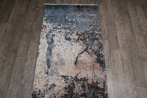 Jaipur Blue Runner Hand Knotted 27 X 911 Area Rug 905-147562 Image 4
