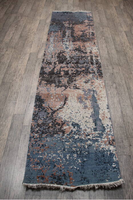 Jaipur Blue Runner Hand Knotted 27 X 911 Area Rug 905-147562 Image 6