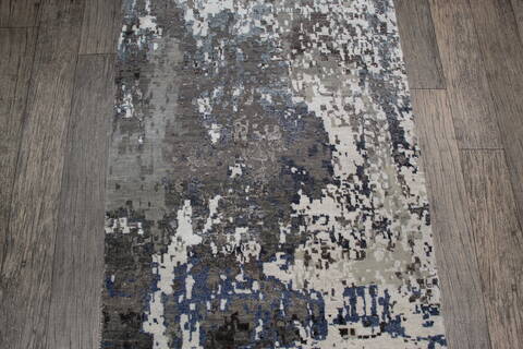 Jaipur Grey Runner Hand Knotted 26 X 1110 Area Rug 905-147563 Image 3